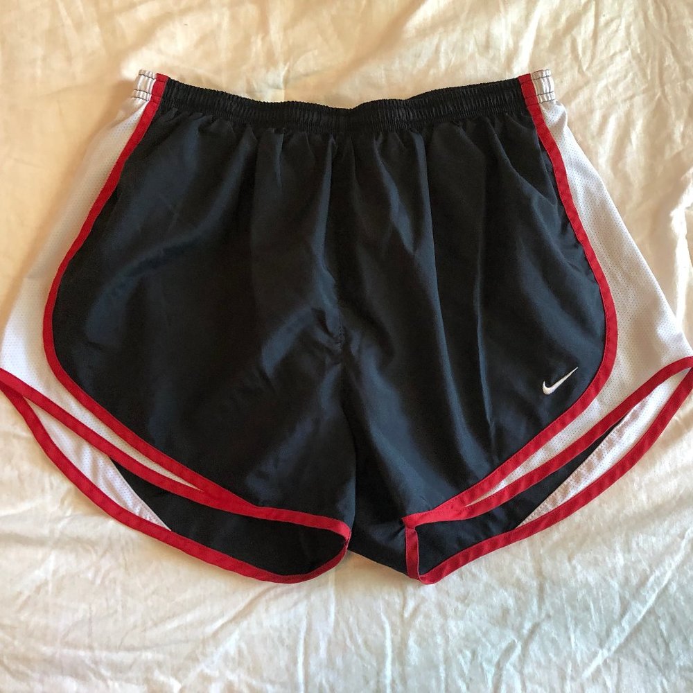 Red Lined Black Nike Running Shorts w/ lining
